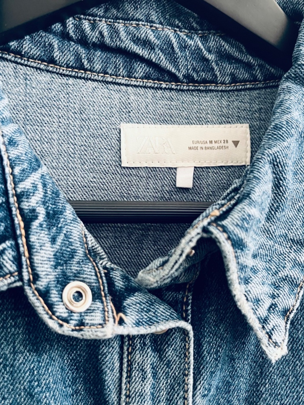 Distressed Denim Mini Dress - Picture 4 of 12